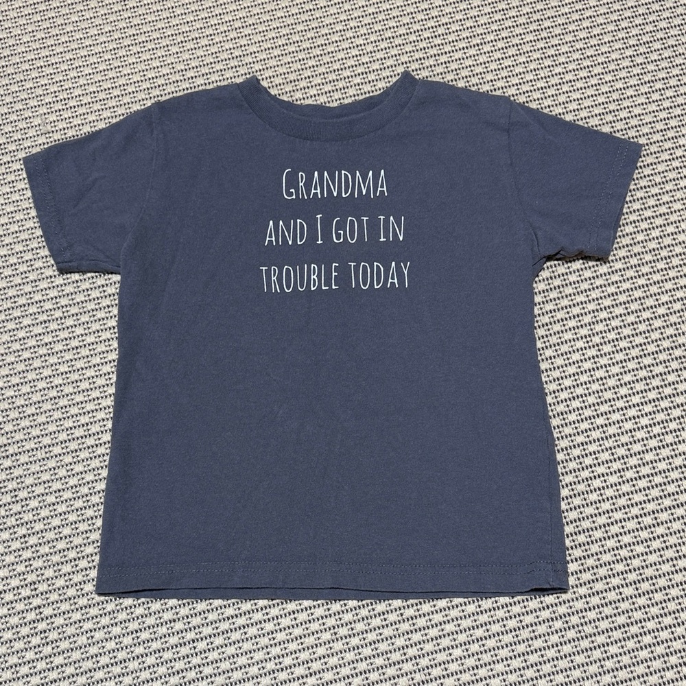 Size 5/6 Rabbit Skins Charcoal Kids T-Shirt